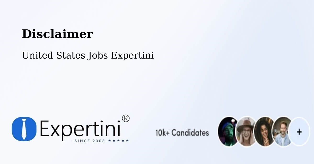 Disclaimer – Downey - United States Jobs Expertini